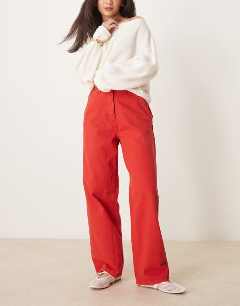 OMNES Marlo High Rise Jeans in red - view 1