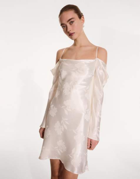 OMNES munique bridal mini dress in ivory