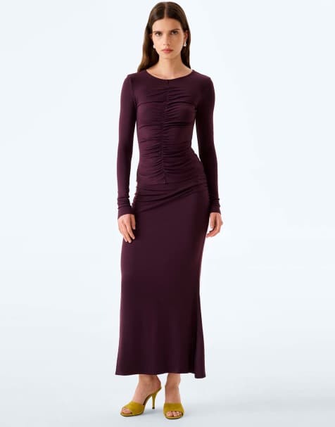 Omnes Omnes careen skirt in aubergine in aubergine