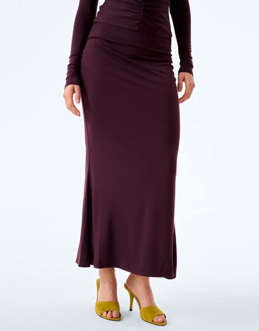 Omnes Omnes careen skirt in aubergine in aubergine, 4 of 6
