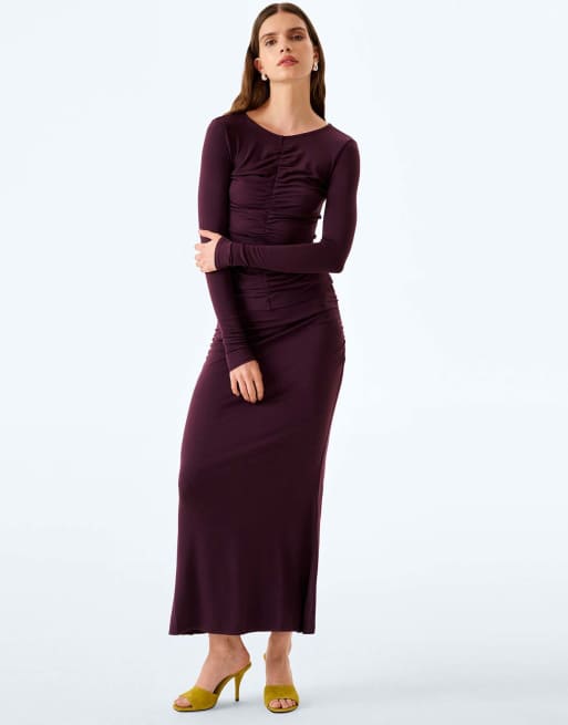 Omnes Omnes careen skirt in aubergine in aubergine, 5 of 6