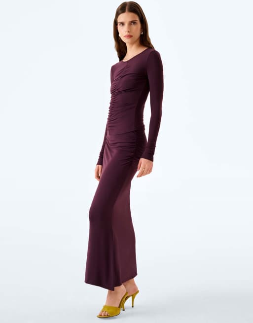 Omnes Omnes careen skirt in aubergine in aubergine, 6 of 6