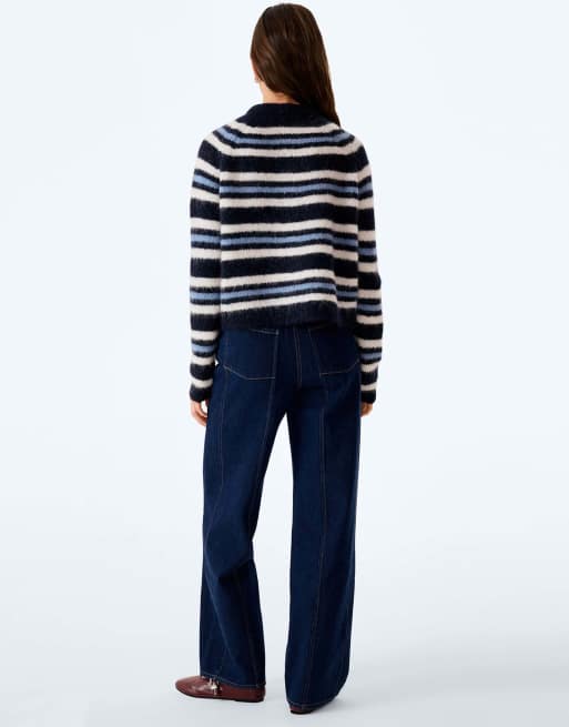 Omnes Omnes cosmo cardigan - navy and cream in navy/cream/blue, 2 of 6