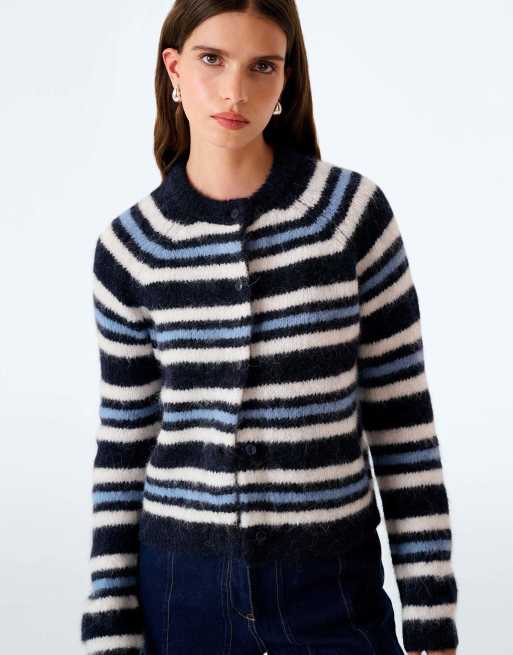 Omnes Omnes cosmo cardigan - navy and cream in navy/cream/blue, 5 of 6