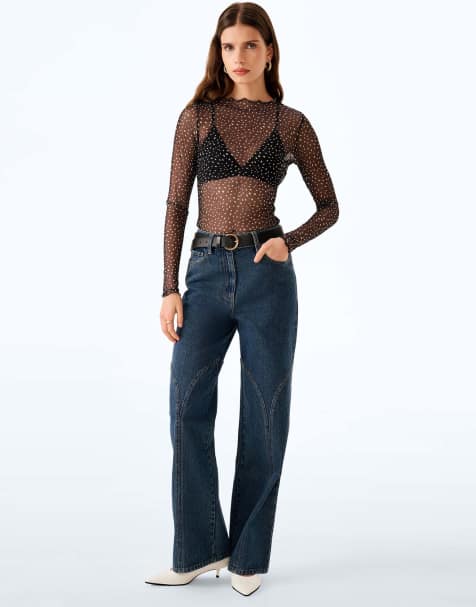 Omnes Omnes lorrie powermesh top - black dalmatian in black dalmation - view 1
