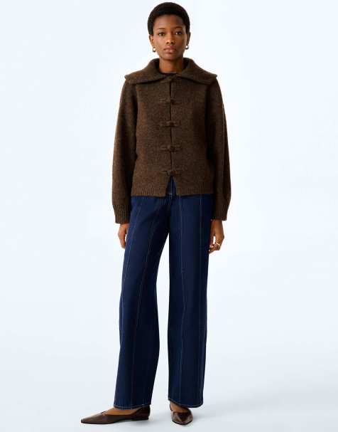 Omnes Peter cardigan in chocolate - view 1