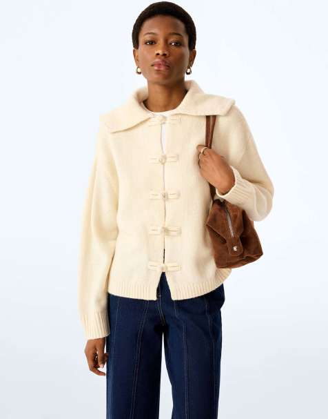 Omnes Peter cardigan in cream - view 1