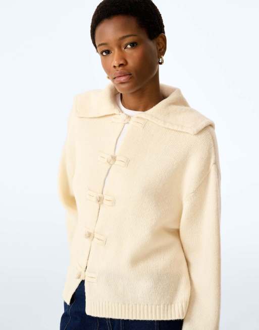 Omnes Peter cardigan in cream, 3 of 3