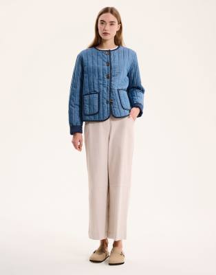 OMNES Piper Coat in blue