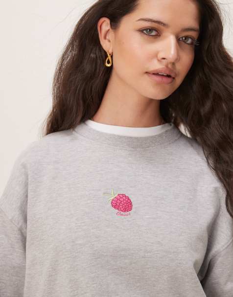 OMNES Raspberry Cotton Sweatshirt in grey - view 1
