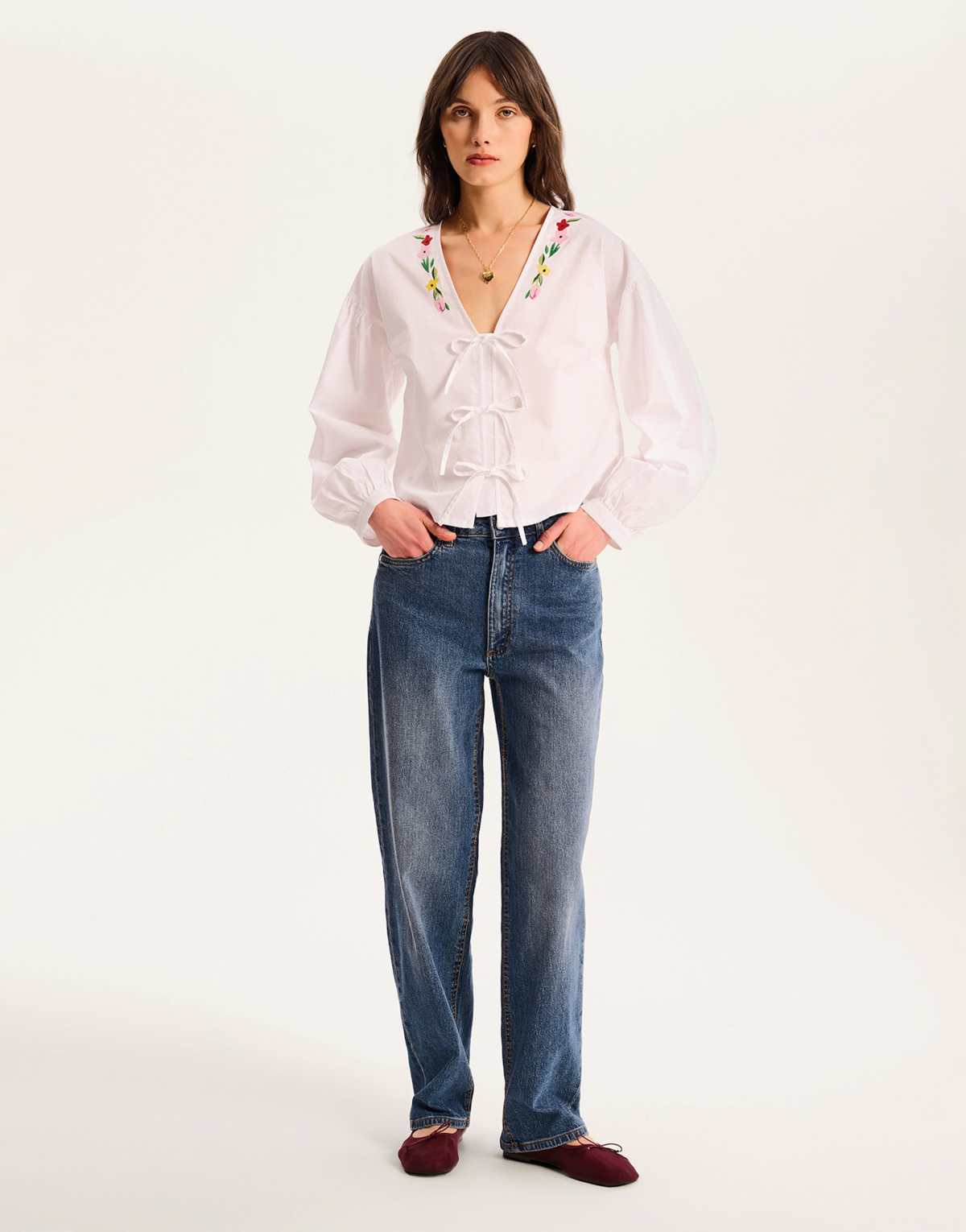 Omnes Shirt annaka in white