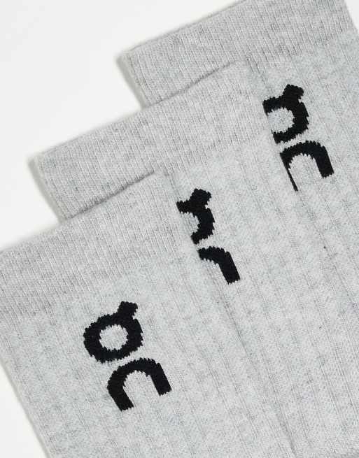 ON 3er-Pack Logo-Rundhalssocken in Grau, 2 von 3