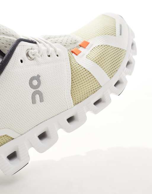on cloud 5 ホワイト/ミント On Running Women's Cloud 5 Push Glacier Zest Trainers