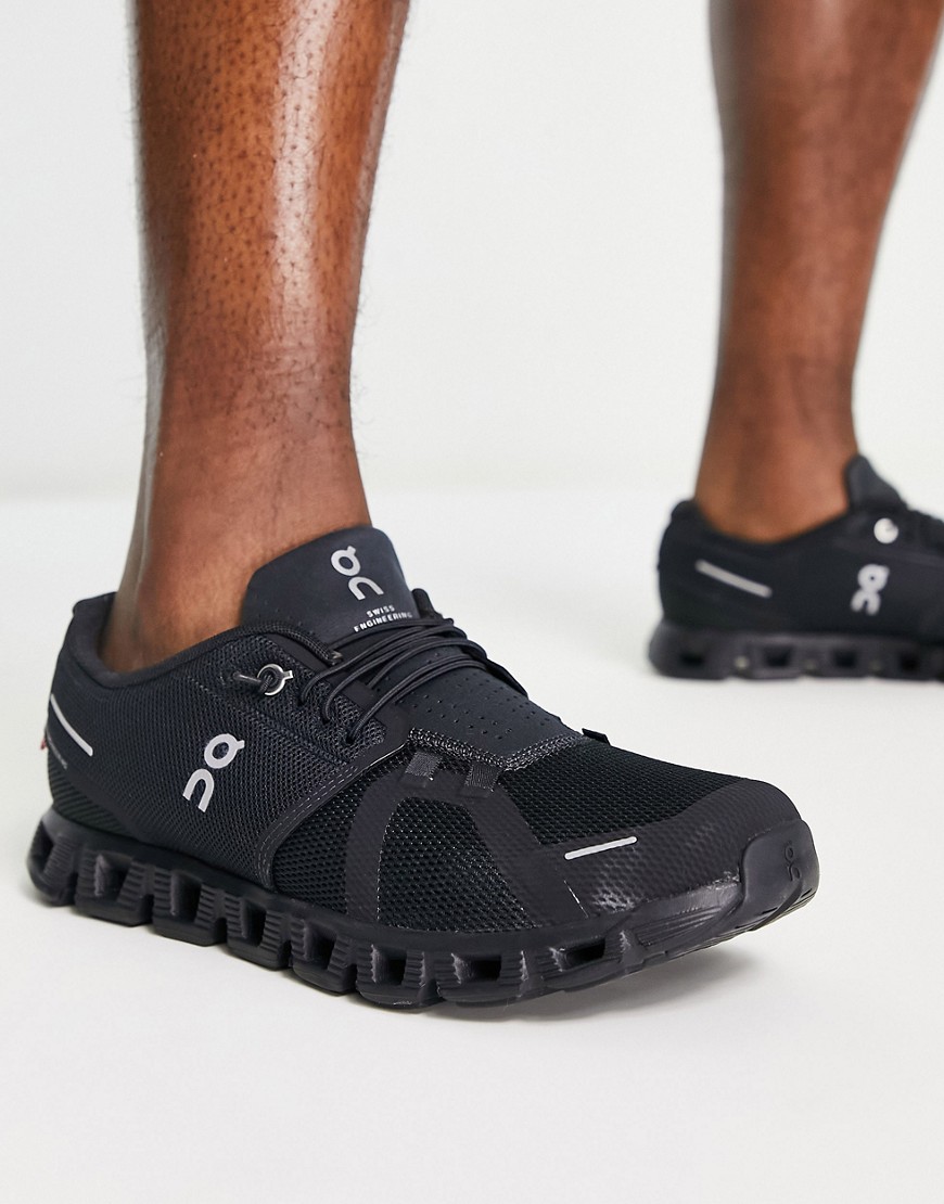 ON Cloud 5 trainers in all black