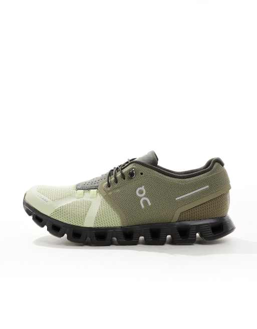 ON Cloud 5 trainers in grove haze | ASOS display picture 3