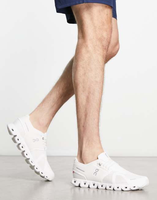 ON Cloud 5 trainers in natural white ASOS