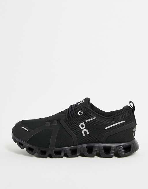 Black waterproof cheap trainers womens