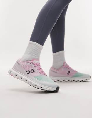 ON - Cloud 6 Push - All-Day-Sneaker in Rosa und Grün
