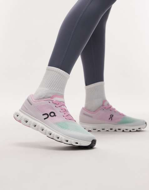 ON – Cloud 6 Push – All-Day-Sneaker in Rosa und Grün - view 1