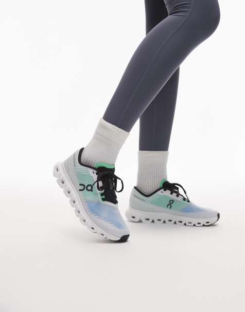 ON Cloud 6 Push all day trainers in blue - view 1