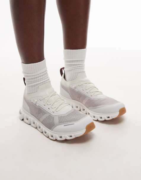 ON Cloud 6 Versa baskets en blanc et bordeaux - view 1