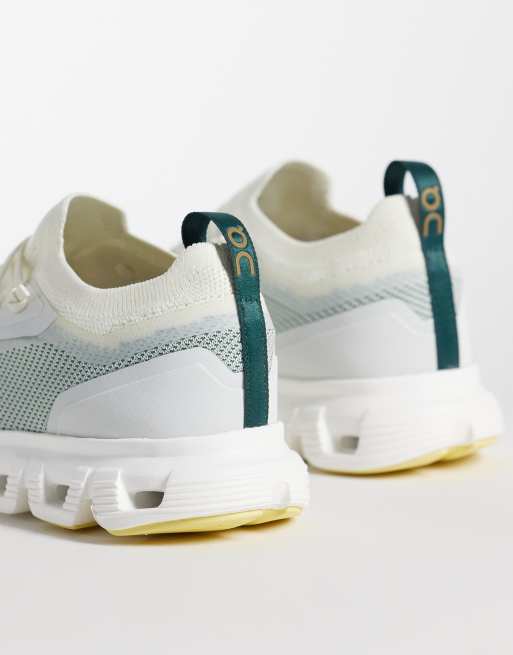 ON Cloud 6 Versa zapatillas de deporte en gris y verde, 5 de 5