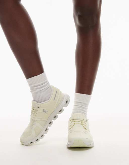 ON Cloud 6 zapatillas de deporte verdes para todo el día, 3 de 5