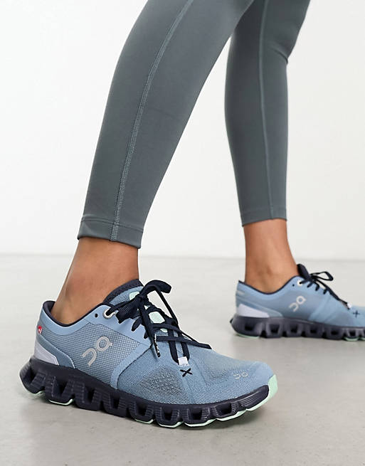 ON Cloud X 3 running trainers in blue | ASOS