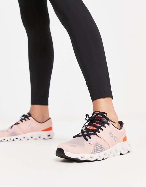 ON Cloud X 3 trainers in rose | ASOS