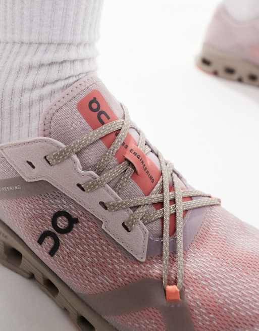 ON – Cloud X 4 AD – Rosa träningsskor  , 5 av 5