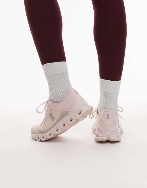 ON Cloud X 4 AD training trainers in pink, 3 of 5