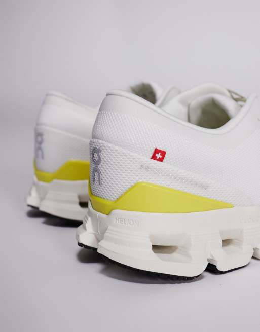 ON - Cloud X 4 - Sneakers da allenamento bianche e lime  , 5 di 5