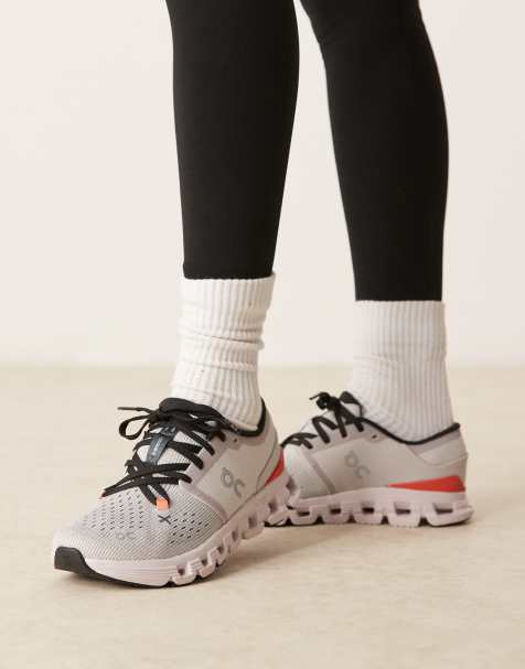 ON - Cloud X 4 - Sneakers da allenamento grigie e rosse - view 1