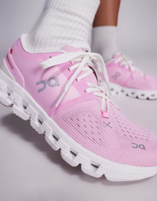 ON Cloud X 4 training trainers in pink, 3 of 5
