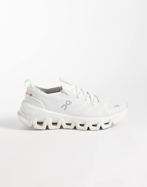 ON Cloud X Tempo training trainers in Ivory and Ice - view 1