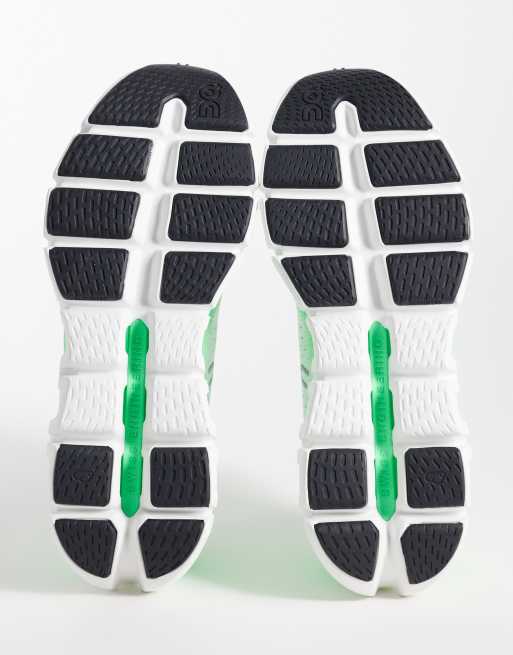 ON Cloud X Tempo training trainers in white and green, 5 of 5
