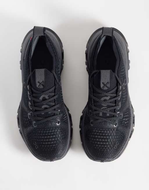 ON Cloud X Tempo träningsskor i triple black, 2 av 5