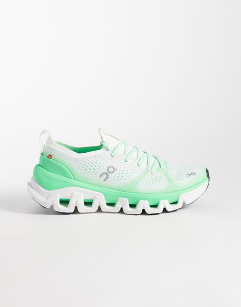 ON Cloud X Tempo træningssneakers i hvid og grøn - view 1
