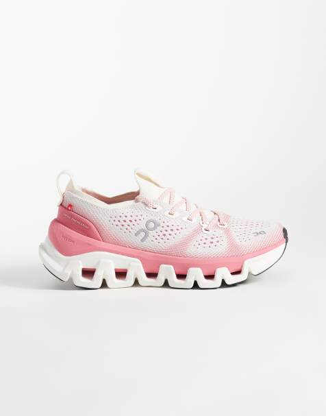 ON Cloud X Tempo - zapatillas de entrenamiento blancas y rosas - view 1