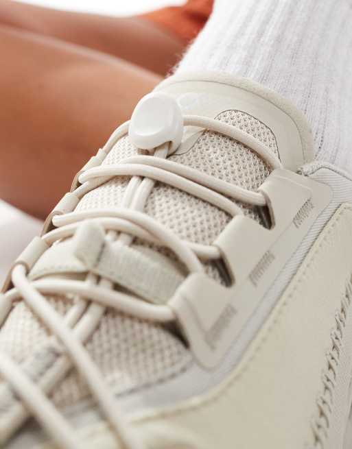 ON Cloudaway 2 trail running trainers in stone and white, 4 of 5