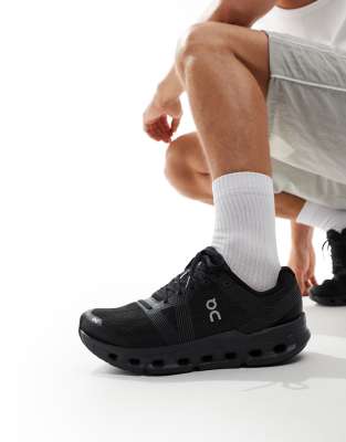 ON Cloudgo running trainers in black eclipse