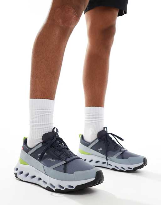 ON – Cloudhorizon – Granatowo-zielone wodoodporne buty sportowe, 3 z 5