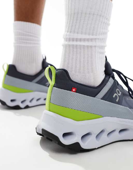 ON – Cloudhorizon – Granatowo-zielone wodoodporne buty sportowe, 4 z 5