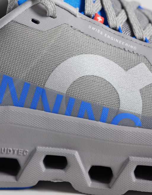 ON Cloudmonster 1 hardloopsneakers in zilver, 4 van 5