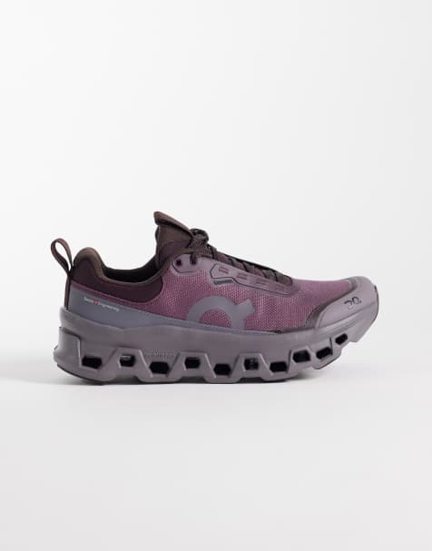 ON Cloudmonster 1 vandtætte løbesneakers i brun og mørkelilla - view 1
