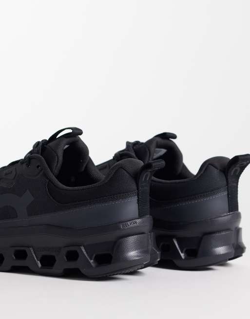 ON Cloudmonster 1 waterproof running trainers in black, 4 of 5