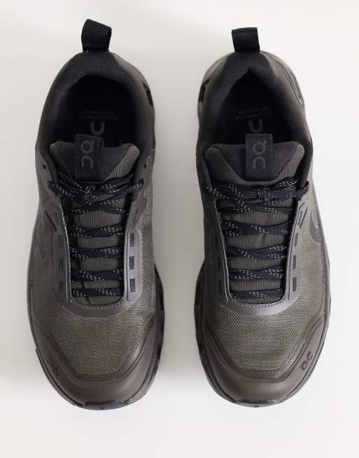 ON Cloudmonster 1 waterproof running trainers in brown, 2 of 5