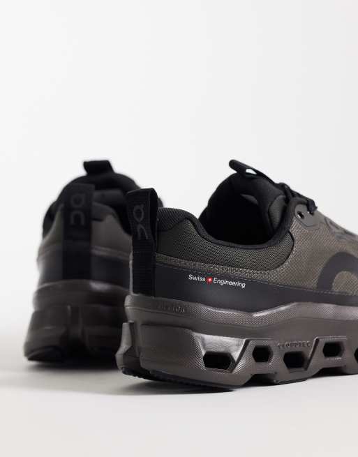 ON Cloudmonster 1 waterproof running trainers in brown, 5 of 5