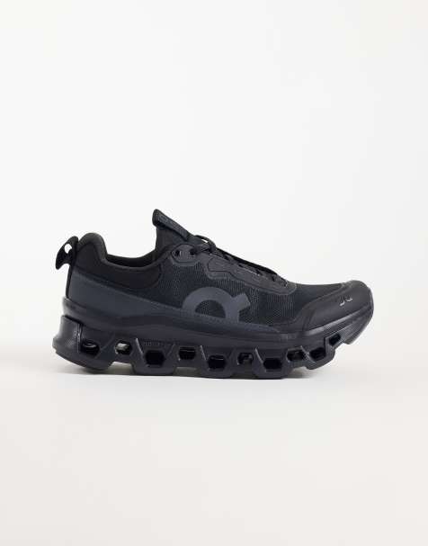 ON Cloudmonster 1 waterproof running trainers in triple black - view 1