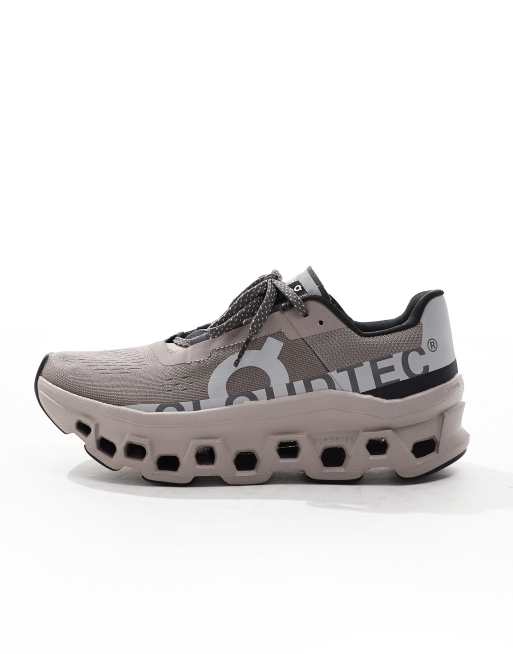 On Cloudmonster - Baskets de course - Gris foncé et gris clair, 2 de 5